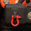 Load image into Gallery viewer, Fishbone Offroad D Ring 3/4In Red 2 Piece Set - Side View