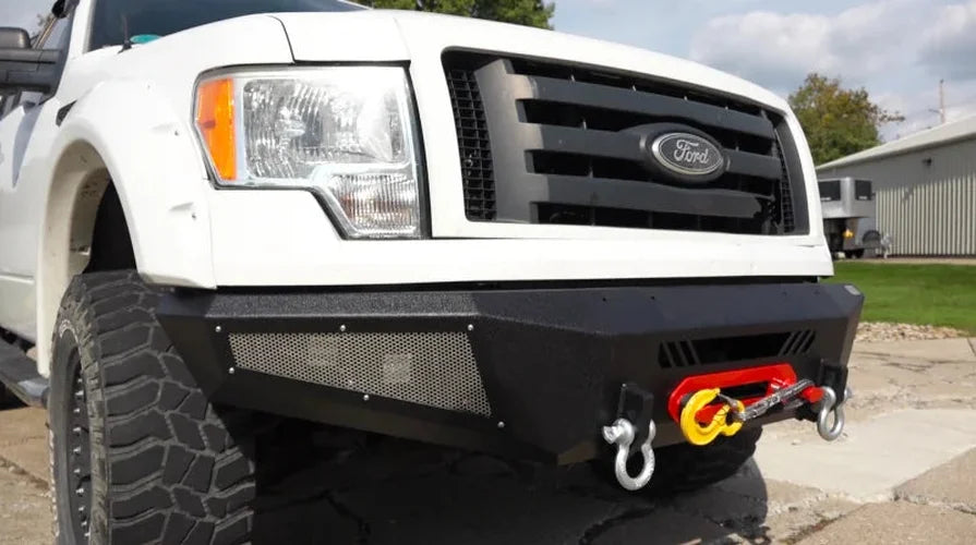 Fishbone Offroad 09-14 Ford F150 Front Bumper - Black - Back View