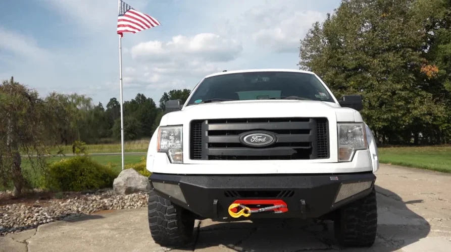 Fishbone Offroad 09-14 Ford F150 Front Bumper - Black - Installation View