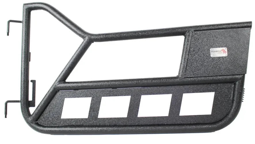 Fishbone Offroad 97-06 Jeep Wrangler TJ Front Tube Doors - Black Textured Powdercoat Steel - Additional View 6