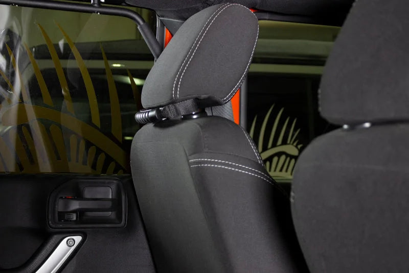 Fishbone Offroad Grab Handles for Head Rest - Installation View