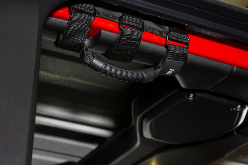 Fishbone Offroad Grab Handles w Three Straps - Back View