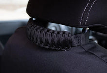 Load image into Gallery viewer, Fishbone Offroad Head Rest Paracord Grab Handles - Black - Side View