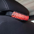 Load image into Gallery viewer, Fishbone Offroad Head Rest Paracord Grab Handles Red - Side View