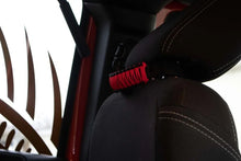 Load image into Gallery viewer, Fishbone Offroad Head Rest Paracord Grab Handles Red - Back View