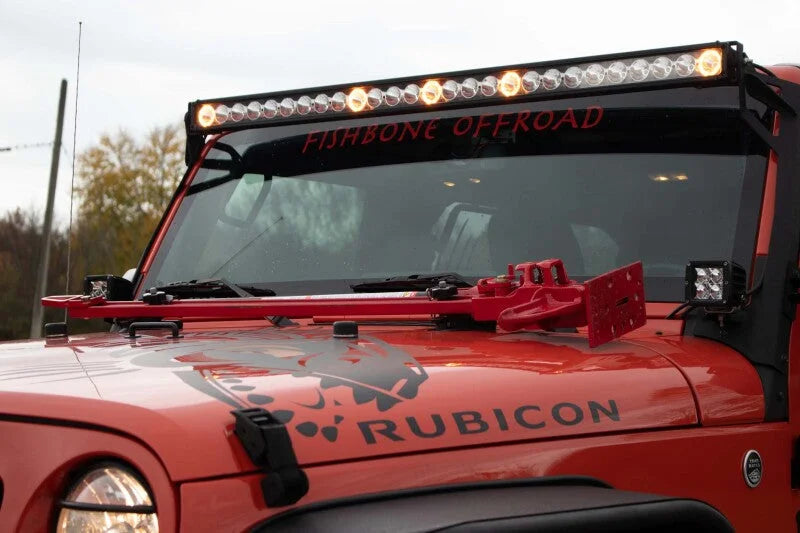 Fishbone Offroad Hood Mounted Hi-Lift Jack Mount JK/JL/JT - Additional View 6