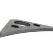 Load image into Gallery viewer, Fishbone Offroad Jeep Gusset 3 Hole Bare Steel - Side View