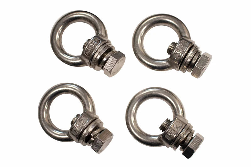 Fishbone Offroad Jeep Storage/Bed Rack Tie Down Kit Stainless Steel - Main Product View