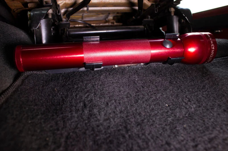 Fishbone Offroad Jeep TJ Front Seat Flashlight Mount - Back View