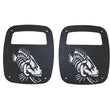 Load image into Gallery viewer, Fishbone Offroad Jeep Wrangler CJ YJ TJ Tail Light Covers - Black Textured Powdercoat - Main Product View
