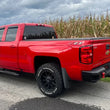 Load image into Gallery viewer, Fishbone Offroad 07-18 Chevrolet Silverado 1500/2500/3500 Double Cab Oval Side Steps -Black Textured - Installation View