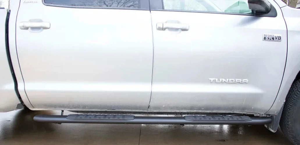 Fishbone Offroad 07-21 Toyota Tundra Crew Max Cab Oval Side Steps - Black Textured - Additional View 5