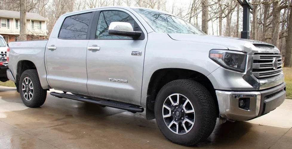 Fishbone Offroad 07-21 Toyota Tundra Crew Max Cab Oval Side Steps - Black Textured - Additional View 8