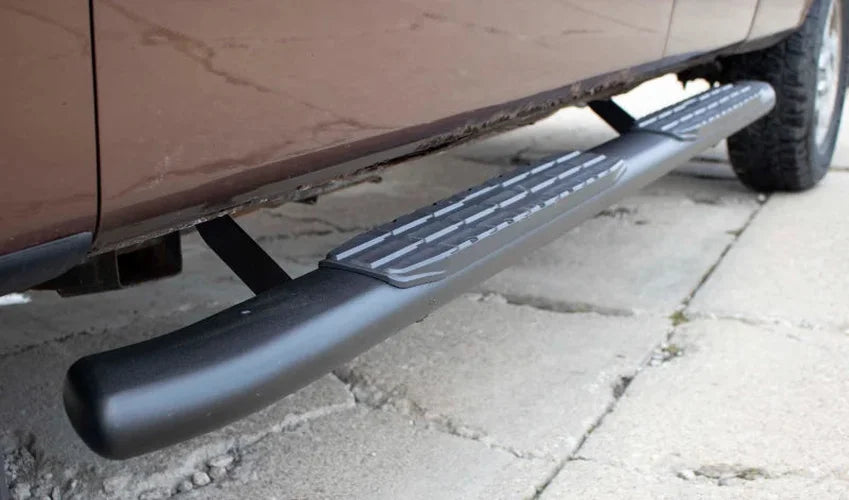 Fishbone Offroad 09-14 Ford F150 Extended Super Cab Oval Side Steps - Black Textured - Additional View 5