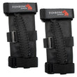 Load image into Gallery viewer, Fishbone Offroad Paracord Grab Handles w/Three Straps - Black - Main Product View