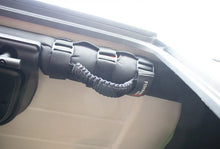 Load image into Gallery viewer, Fishbone Offroad Paracord Grab Handles w/Three Straps - Black - Back View