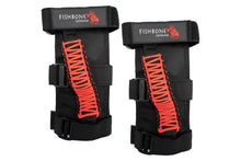 Load image into Gallery viewer, Fishbone Offroad Paracord Grab Handles w/Three Straps Red - Main Product View