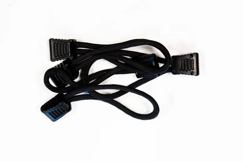 Fishbone Offroad Paracord Zipper Pulls 5 Pcs - Black - Detail View