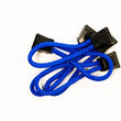 Load image into Gallery viewer, Fishbone Offroad Paracord Zipper Pulls 5 Pcs Blue - Side View