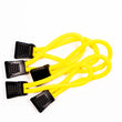 Load image into Gallery viewer, Fishbone Offroad Paracord Zipper Pulls 5 Pcs Yellow - Side View