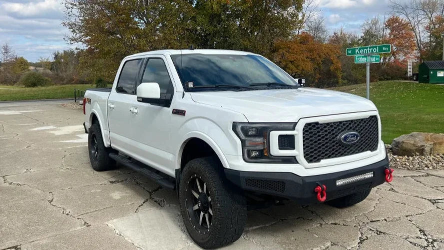 Fishbone Offroad 2015+ Ford F150 / 2017+ Raptor Pod Light Bracket - Black - Side View