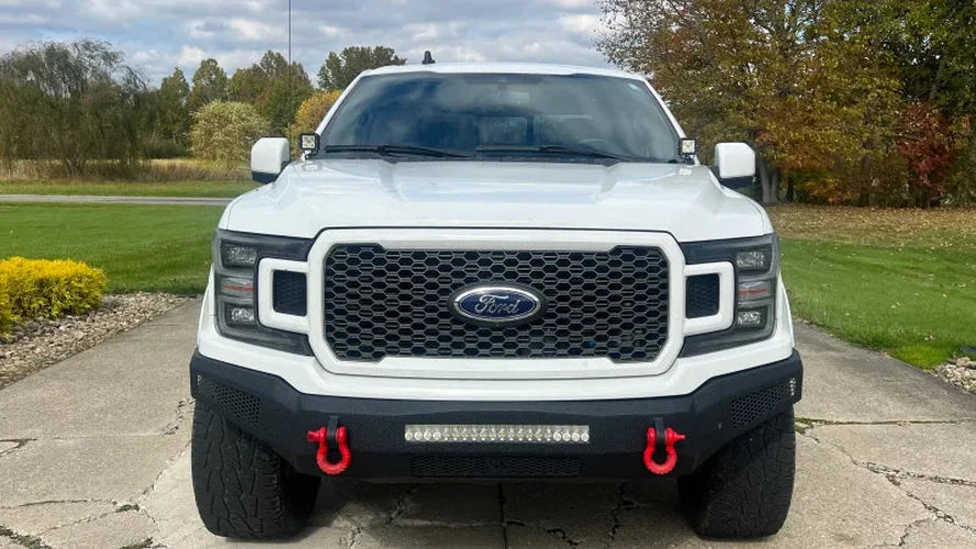Fishbone Offroad 2015+ Ford F150 / 2017+ Raptor Pod Light Bracket - Black - Back View