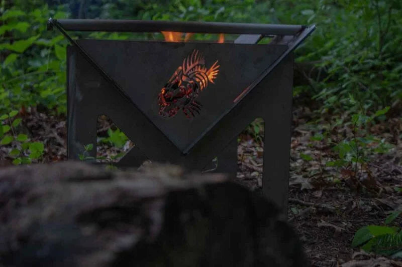 Fishbone Offroad Portable Fire Pit - Side View