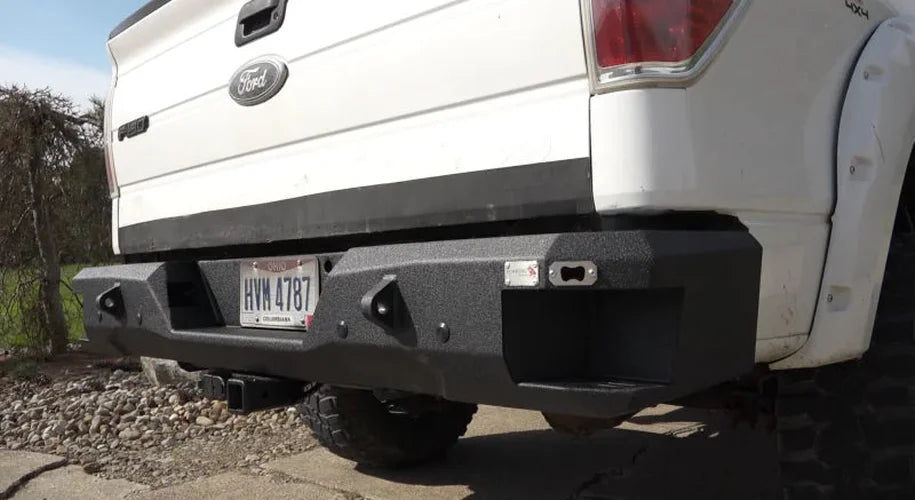 Fishbone Offroad 09-14 Ford F150 Rear Bumper - Black - Installation View
