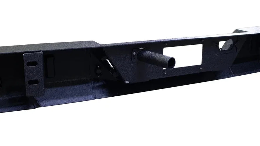 Fishbone Offroad Rear Bumper - Black fits 2007-2013 Chevrolet Silverado 1500 - Back View