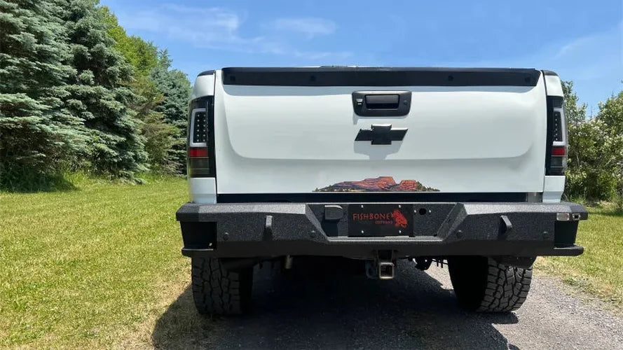 Fishbone Offroad Rear Bumper - Black fits 2007-2013 Chevrolet Silverado 1500 - Additional View 6