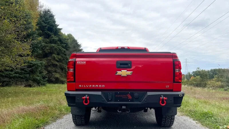 Fishbone Offroad Rockfish Rear Bumper fits 2014-2018 Chevy Silverado 1500 - Side View