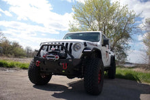 Load image into Gallery viewer, Fishbone Offroad Steel Front Fender Flares - Black fits 2018-2024 Jeep Wrangler JL / JLU - Back View