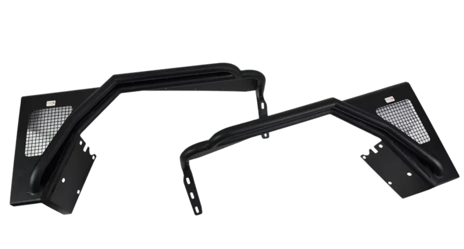 Fishbone Offroad 97-06 Jeep Wrangler TJ Steel Tube Fenders Front 3In Flare - Blk Textured Powdercoat - Additional View 12