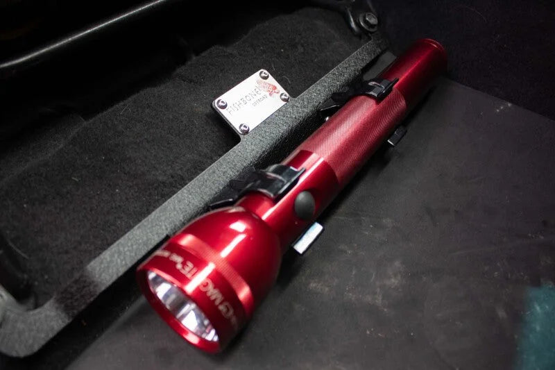 Fishbone Offroad Tacoma Flashlight Mount - Installation View