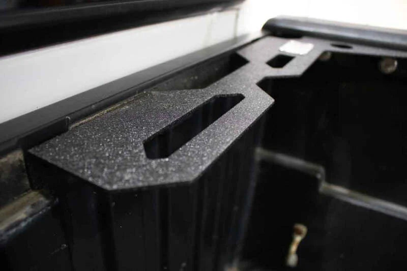 Fishbone Offroad Tacoma Front Bed Tie Down Stiffener - Installation View