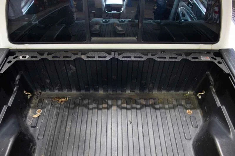 Fishbone Offroad Tacoma Front Bed Wheel Chock - Installation View