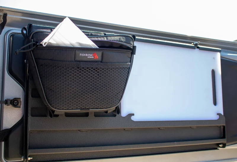 Fishbone Offroad  Tailgate Table - Black - Back View