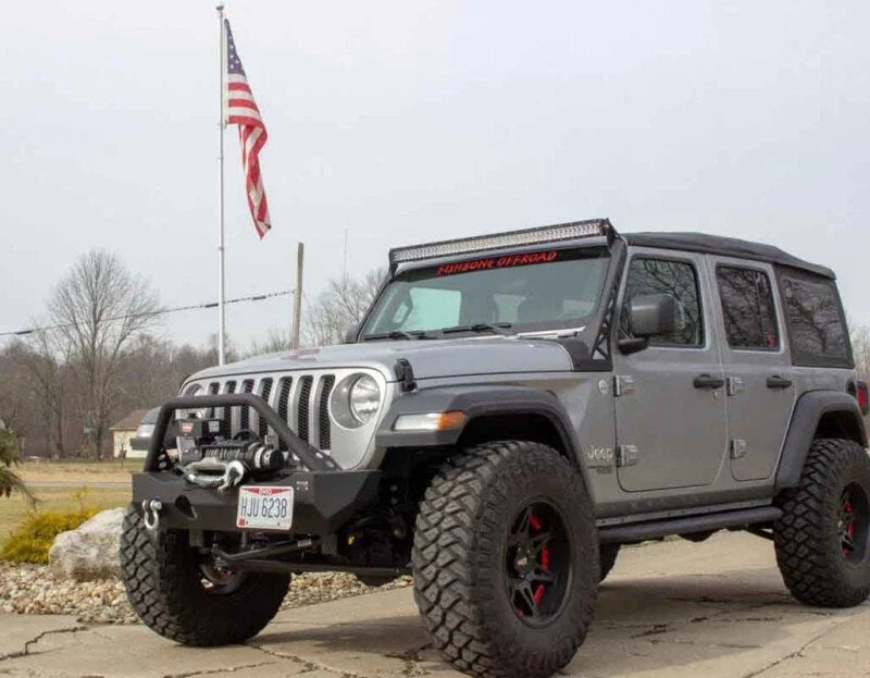 Fishbone Offroad Winch Line Hook - Black Fishhook - Back View