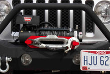 Load image into Gallery viewer, Fishbone Offroad Winch Line Hook Red Fishhook - Back View