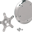 Load image into Gallery viewer, Five-Bolt Domed Air Cleaner Insert - Chrome DragSpecialties 14-0210-SC4 - Main Product View