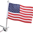 Load image into Gallery viewer, Flag Pole - With Flag - Tubular Mount Show Chrome - Main Product View