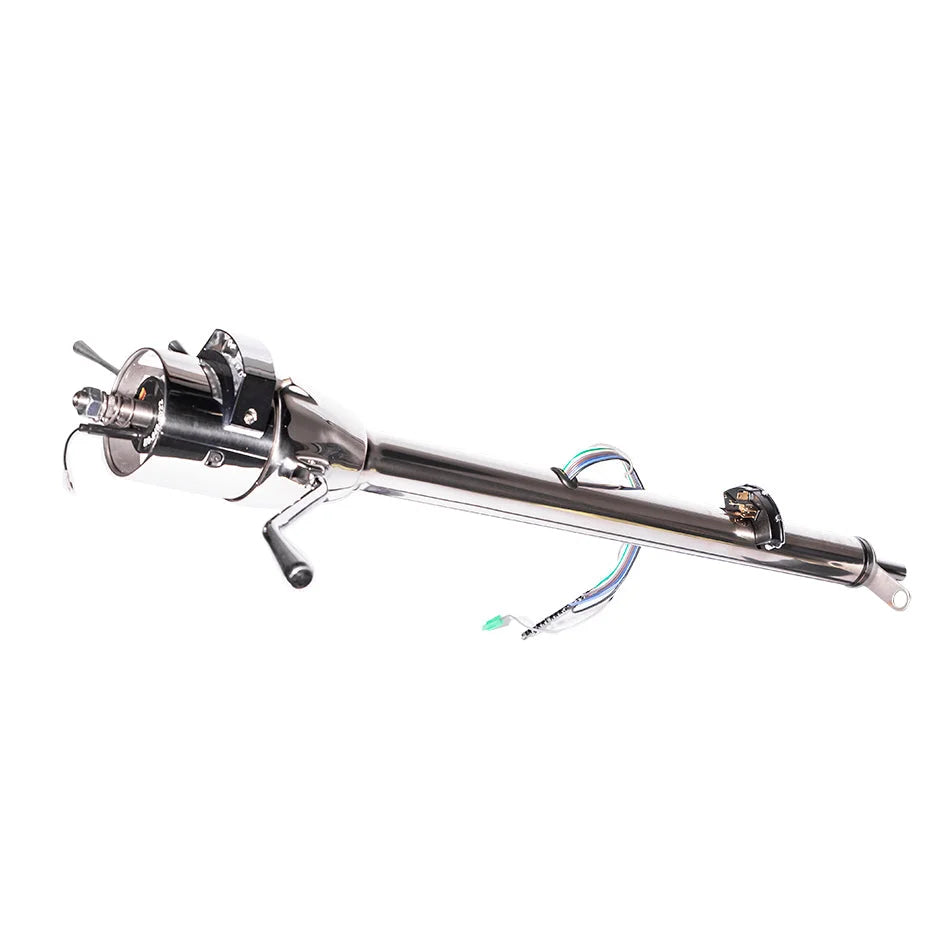 Flaming River 1967-72 GMC TRUCK COLUMN SHIFT TILT COLUMN W/NSS AT 17" - POLISHED FINISH - Back View