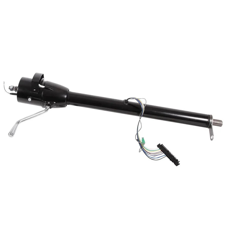 Flaming River 1967-72 GMC TRUCK COLUMN SHIFT TILT COLUMN W/NSS AT 17"- BLACK POWDERCOAT FINISH - Main Product View