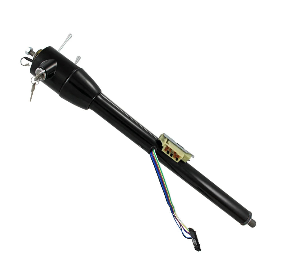 Flaming River 1969-82 C3 CORVETTE FLOOR SHIFT KEY COLUMN - BLACK POWDERCOAT FINISH - Main Product View