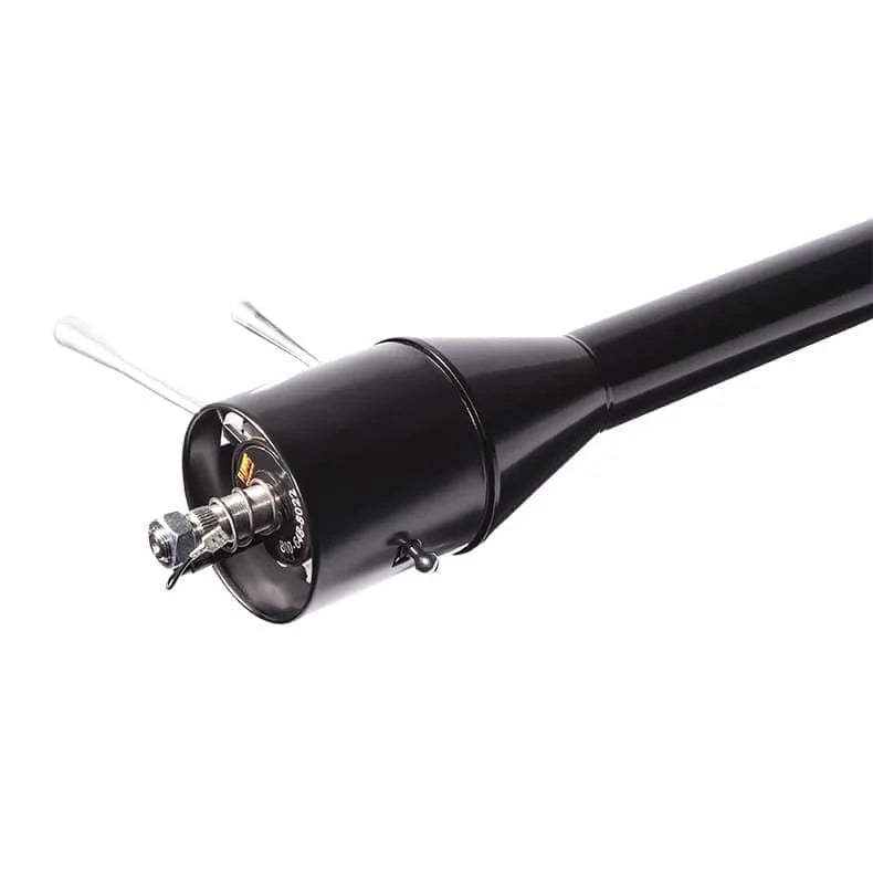 Flaming River 30" FLOOR SHIFT TILT COLUMN W/2" OD - BLACK POWDERCOAT FINISH - Side View