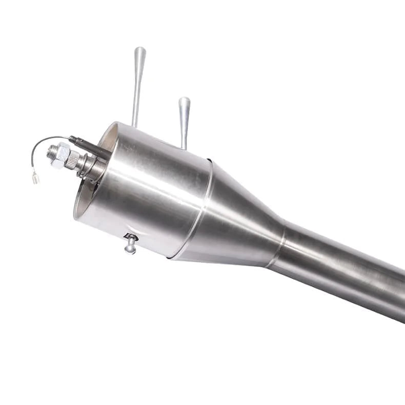 Flaming River 30" FLOOR SHIFT TILT COLUMN W/2" OD - PAINTABLE MILL FINISH - Side View