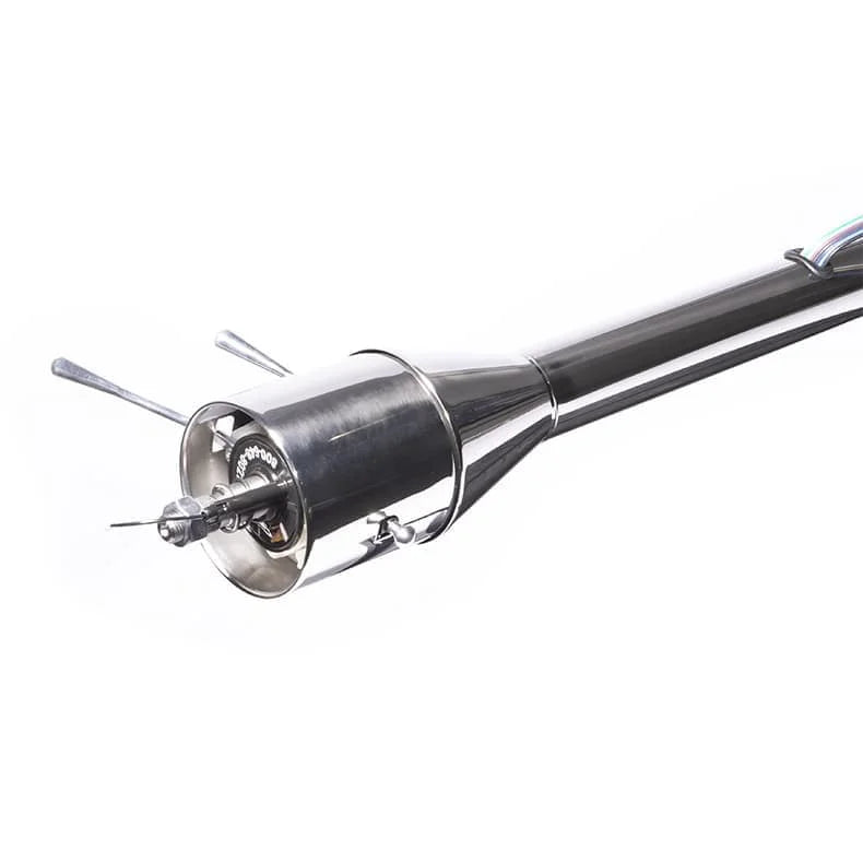 Flaming River 33" FLOOR SHIFT TILT COLUMN W/2" OD - POLISHED FINISH - Side View
