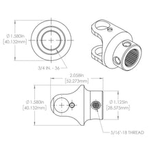 Load image into Gallery viewer, Flaming River 3/4"-36 X 1" DD UNIVERSAL BILLET-JOINT - Installation View
