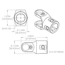 Load image into Gallery viewer, Flaming River 3/4" DD X 3/4" DD CHROME MOLY RACING U-JOINT - Additional View 5