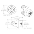 Load image into Gallery viewer, Flaming River 3/4" SMOOTH X 5/8"-36 UNIVERSAL BILLET-JOINT - Additional View 8
